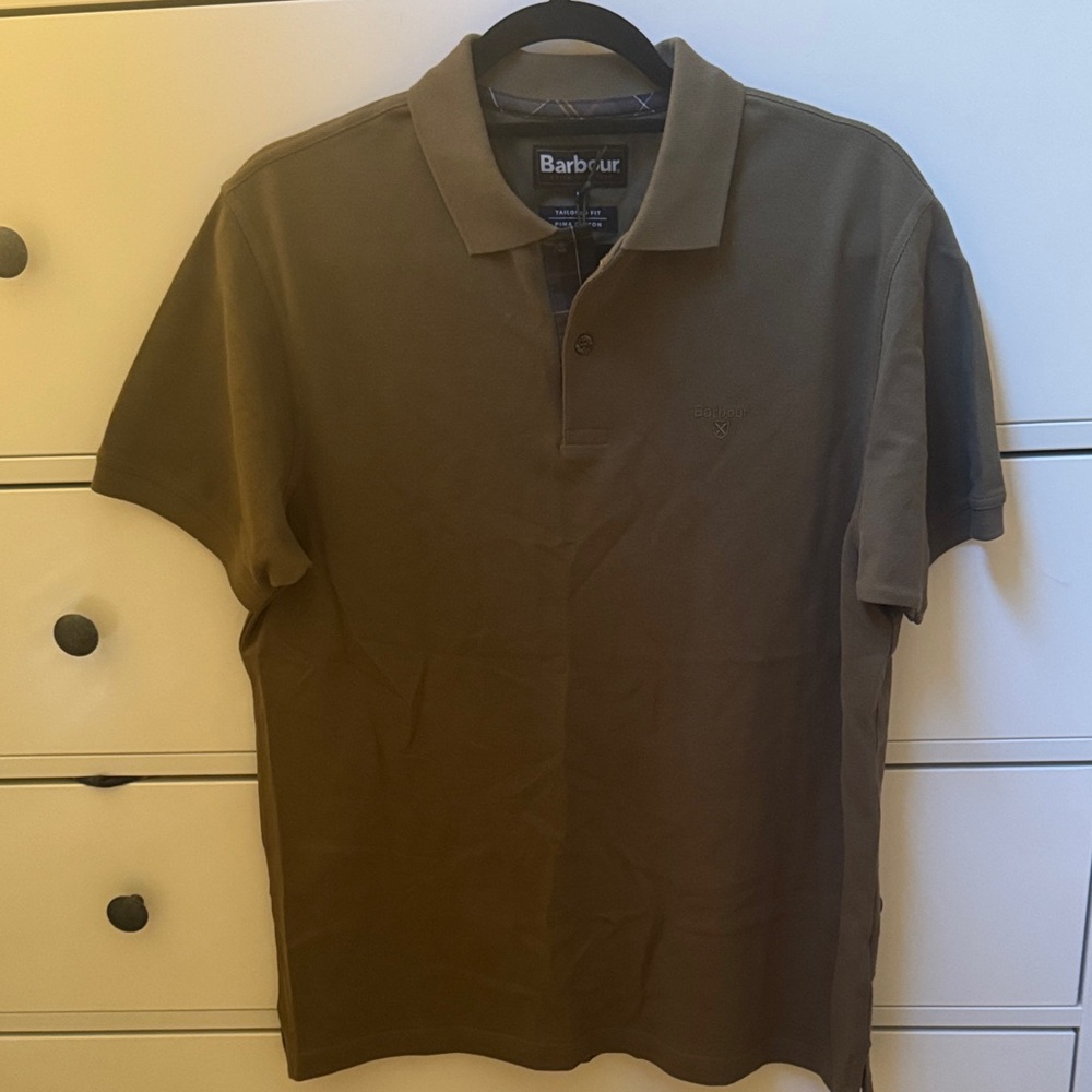 Barbour Mens Tartan Pique Polo Shirt